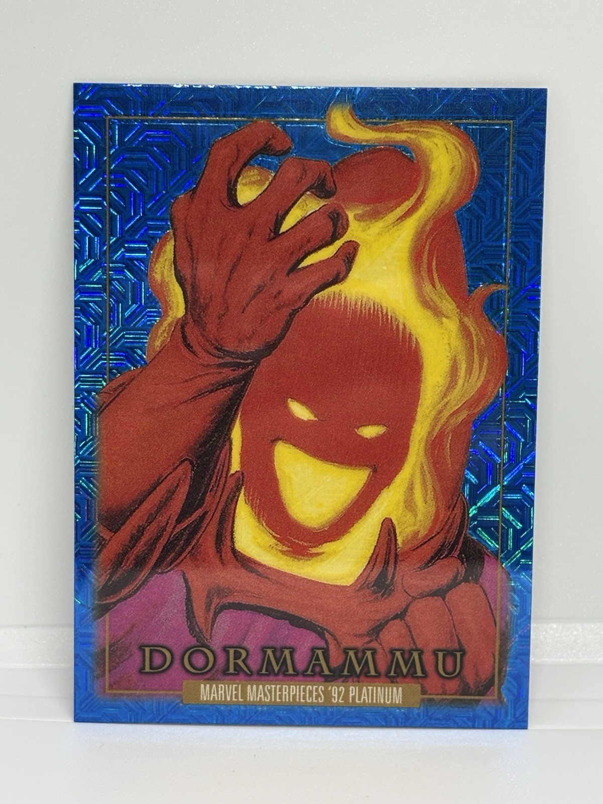 2024 Upper Deck Marvel Masterpieces '92 Platinum #27 Dormammu Blue Traxx