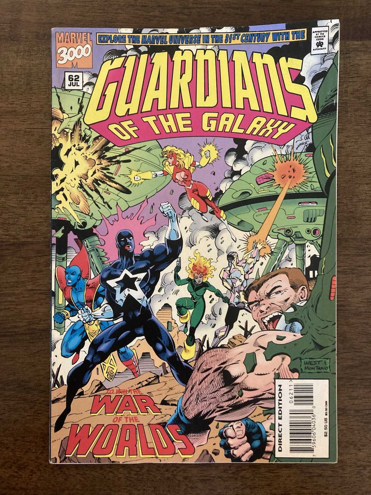 Guardians of the Galaxy #62 Low Print Run Last Issue Marvel Comics moisture