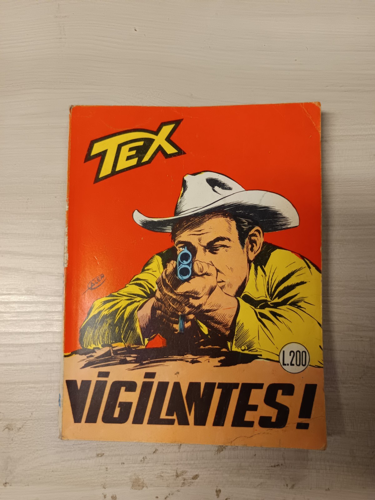 Fumetto TEX N.63 VIGILANTES 1Ed. 1966 con il CONTINUA originale