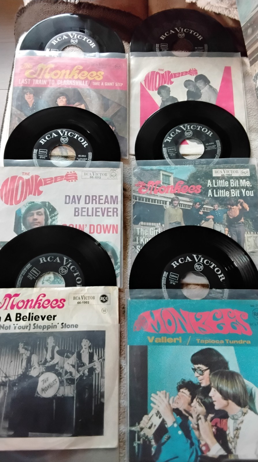 6  Monkees  Singles sehr gut