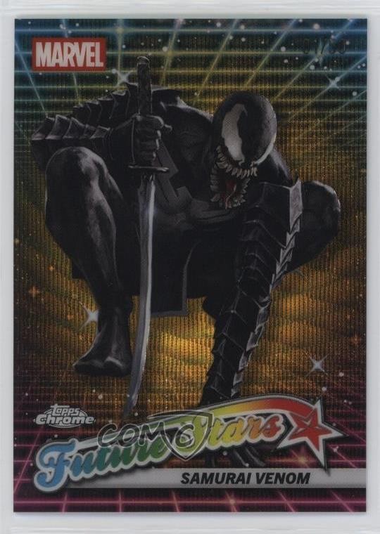 2025 Chrome Marvel Comics Future Stars Gold Wave Refractor /50 Samurai Venom 3s8