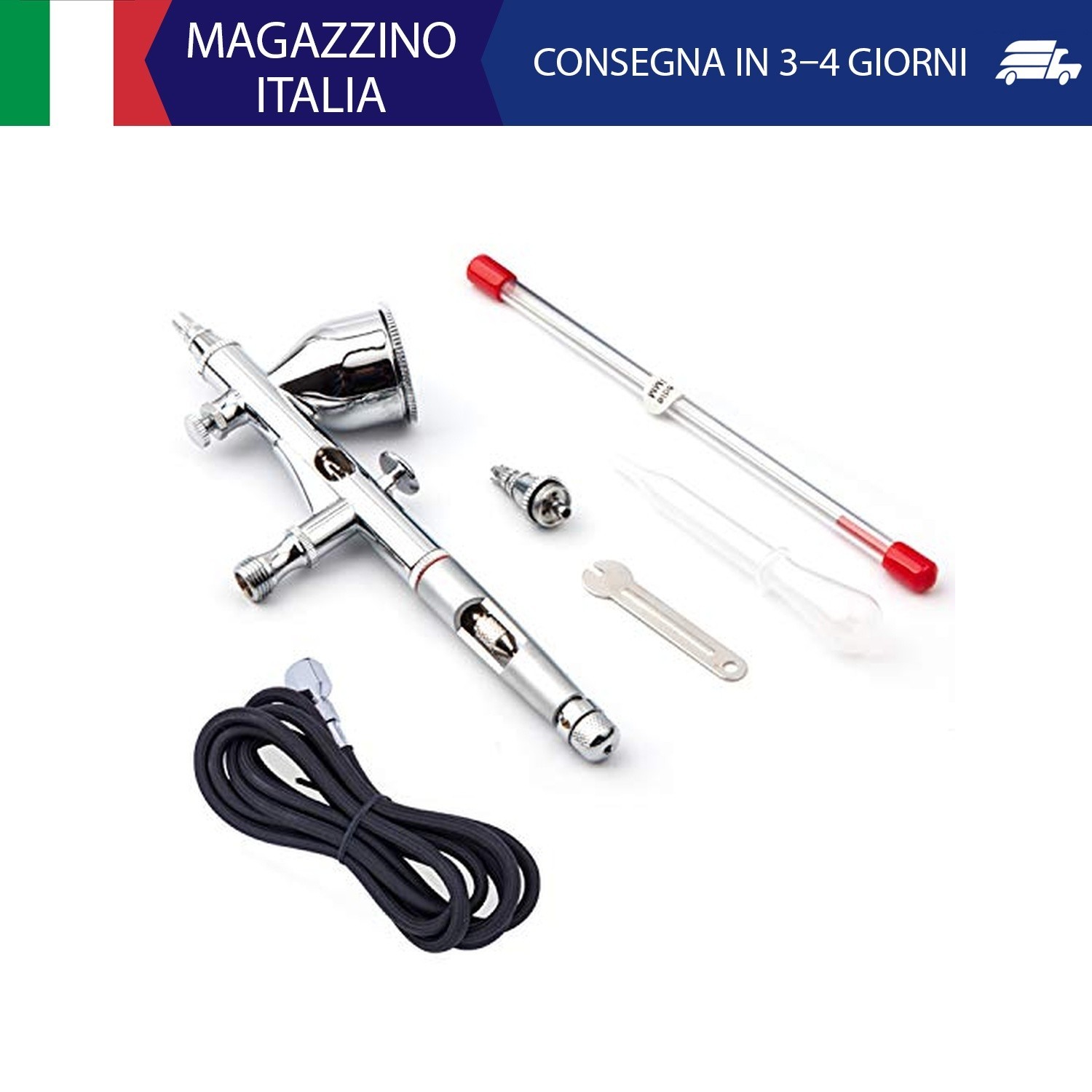 Fengda Elite Aerografo Pistola doppia azione Kit Aerografo a gravità Aerografia