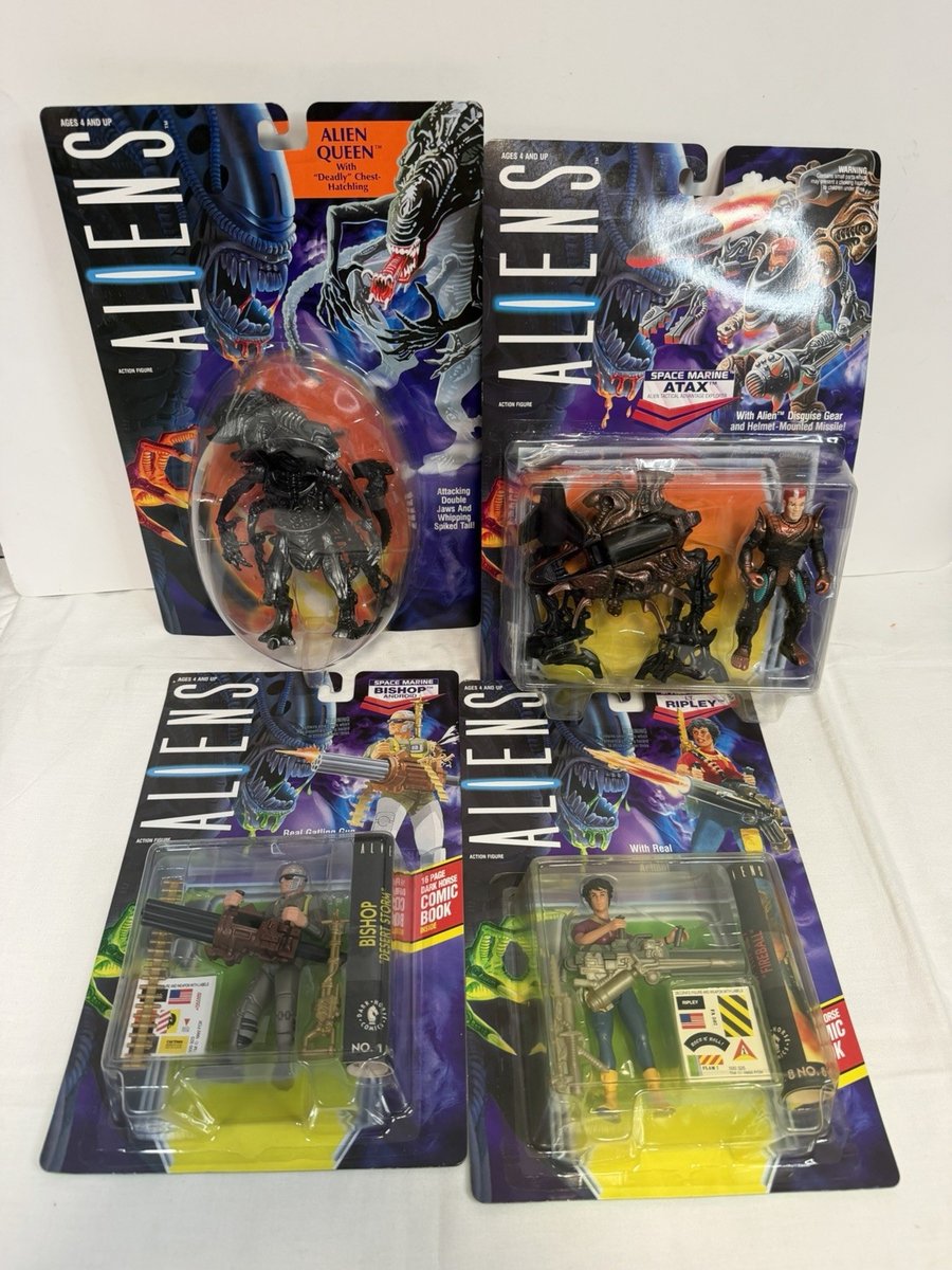 Lotto action figure Kenner Aliens & Predator 1992 - nuove e sigillate - vintage
