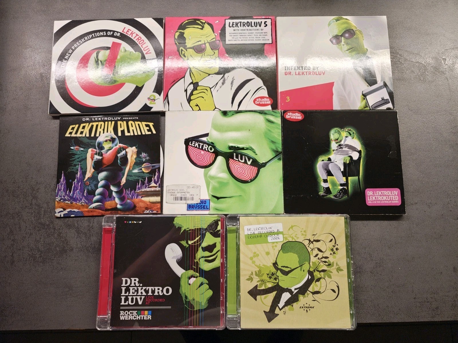 Dr Lektroluv CD Sammlung 8x Electro Techno Konvolut selten rar