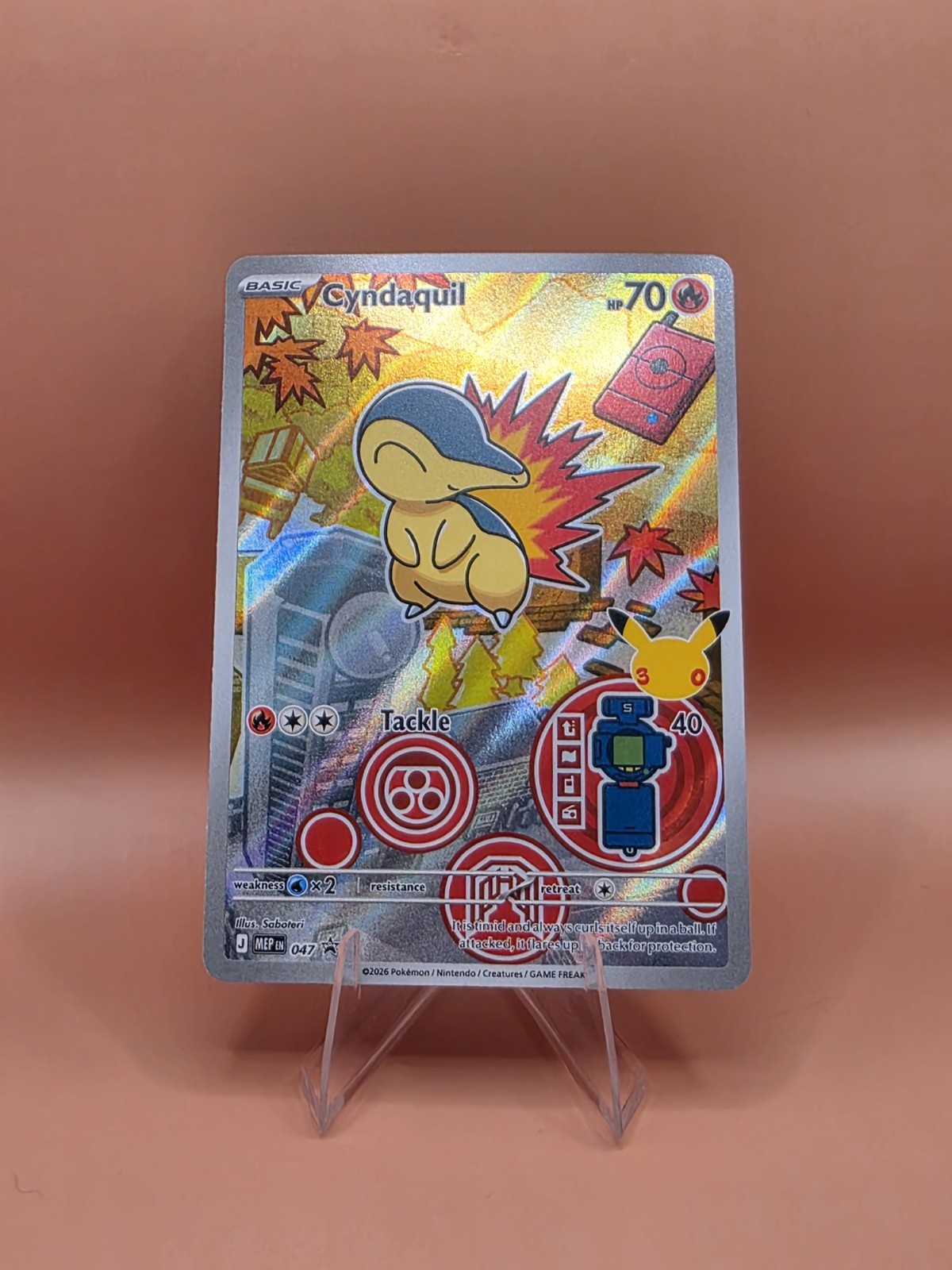 Cyndaquil 047 Me: Mega Evolution Promo Holo