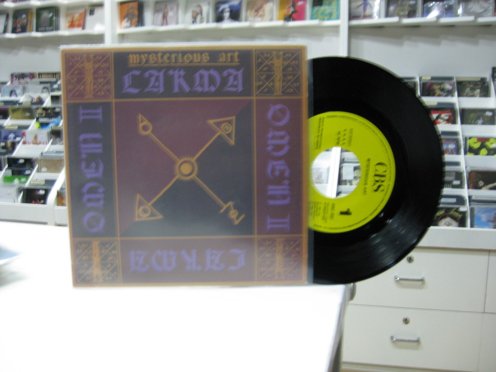 Misterioso Arte 7" SPANISH CARMA-OMEN 2 1989 PROMO