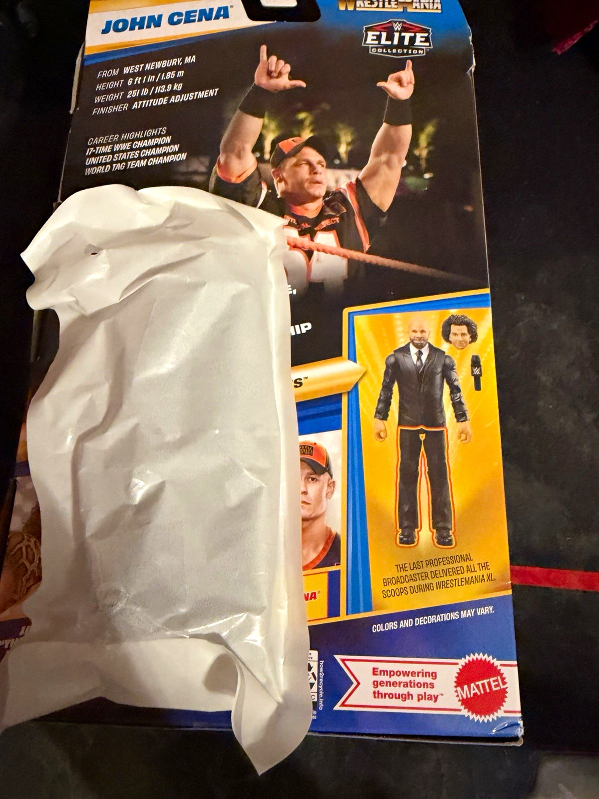 Leg Accessories to BAF Sam Robert’s From Wrestlemania Elite John Cena