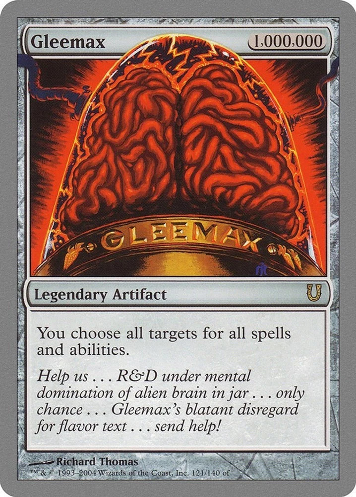 Gleemax NM - (Unhinged, Rare, English) MTG (Near Mint)