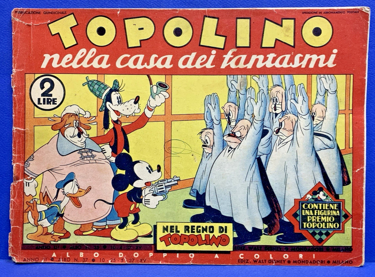 TOPOLINO NELLA CASA DEI FANTASMI Nel Regno di Topolino 35 DISNEY 1937 originale