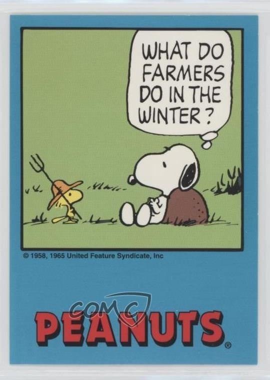 1992 ProSports Peanuts Classics Cosa fanno gli agricoltori #98 3c7