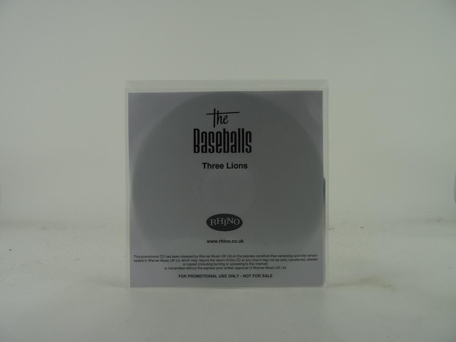 THE BASEBALLS THREE LIONS (A44) 1 Track Promo CD Single including White Sleeve R