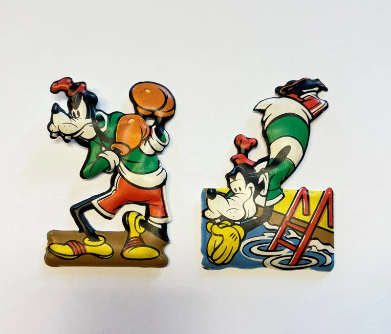Personaggi Disney - set 2 pezzi - Serie Pippo Olimpionico nei formaggini Mio (Locatelli)