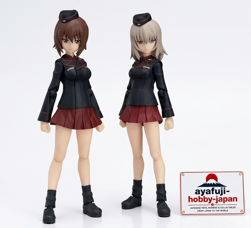 Max Factory figma Maho Nishizumi & Erika Itsumi set figure ragazze e carri armati