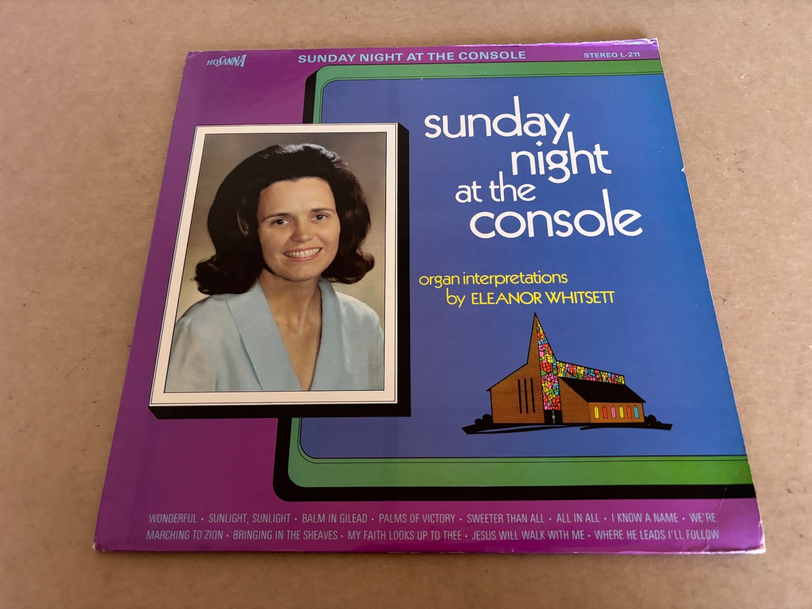 Sunday Night at the Console Organ Interpretations by Eleanor Whitsett Hosanna LP