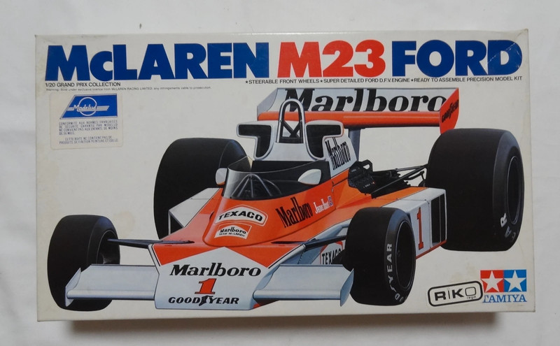 Maquette de voiture Formule 1 McLaren M23 FORD de Tamiya 1/20