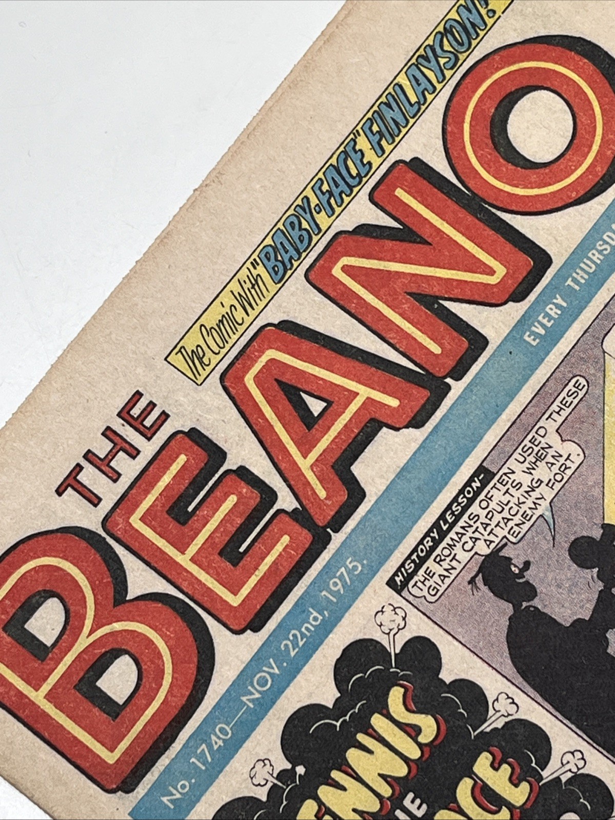 BEANO COMIC - NOVEMBER 22nd 1975 - 50th Birthday Gift - Vintage 70s Comic