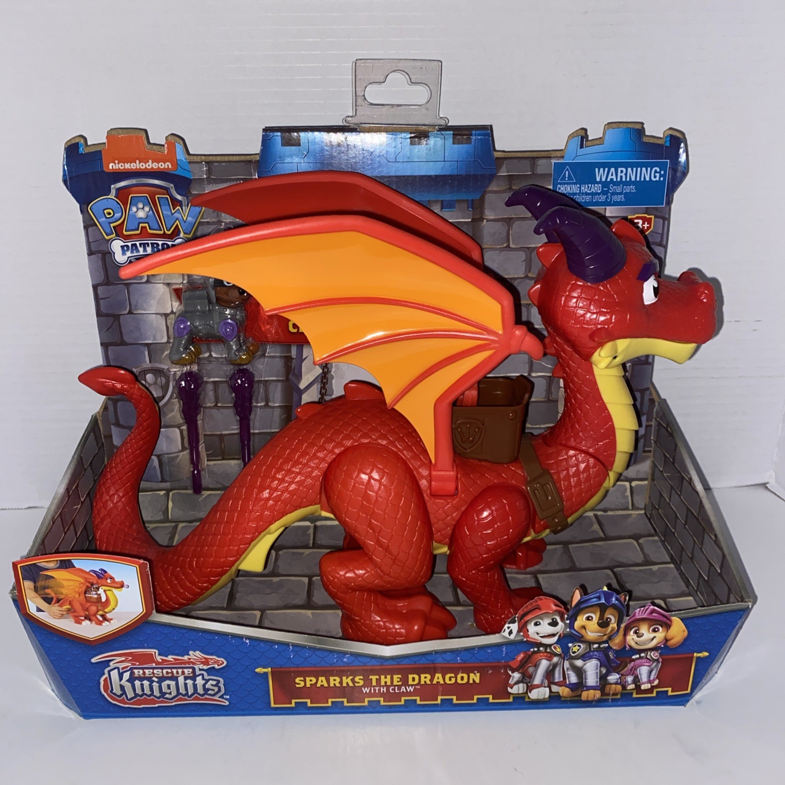 Spin Master PAW Patrol Scintilla il Drago e l'Artiglio, Rosso, 10 pollici
