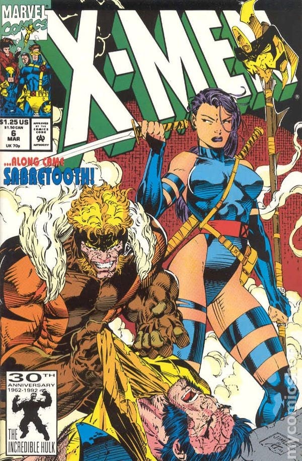 X-Men #6D VF 8.0 1992 Immagine Stock