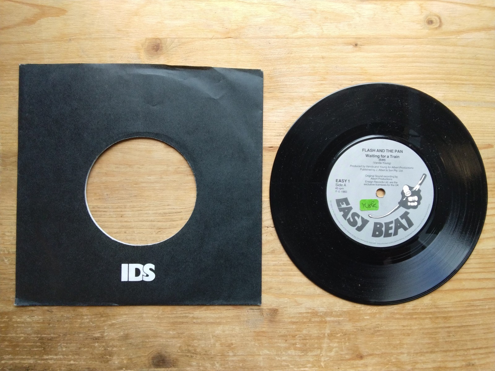 Flash & The Pan Waiting For A Train EX 7" Single Vinyl Record EASY1 (AM)