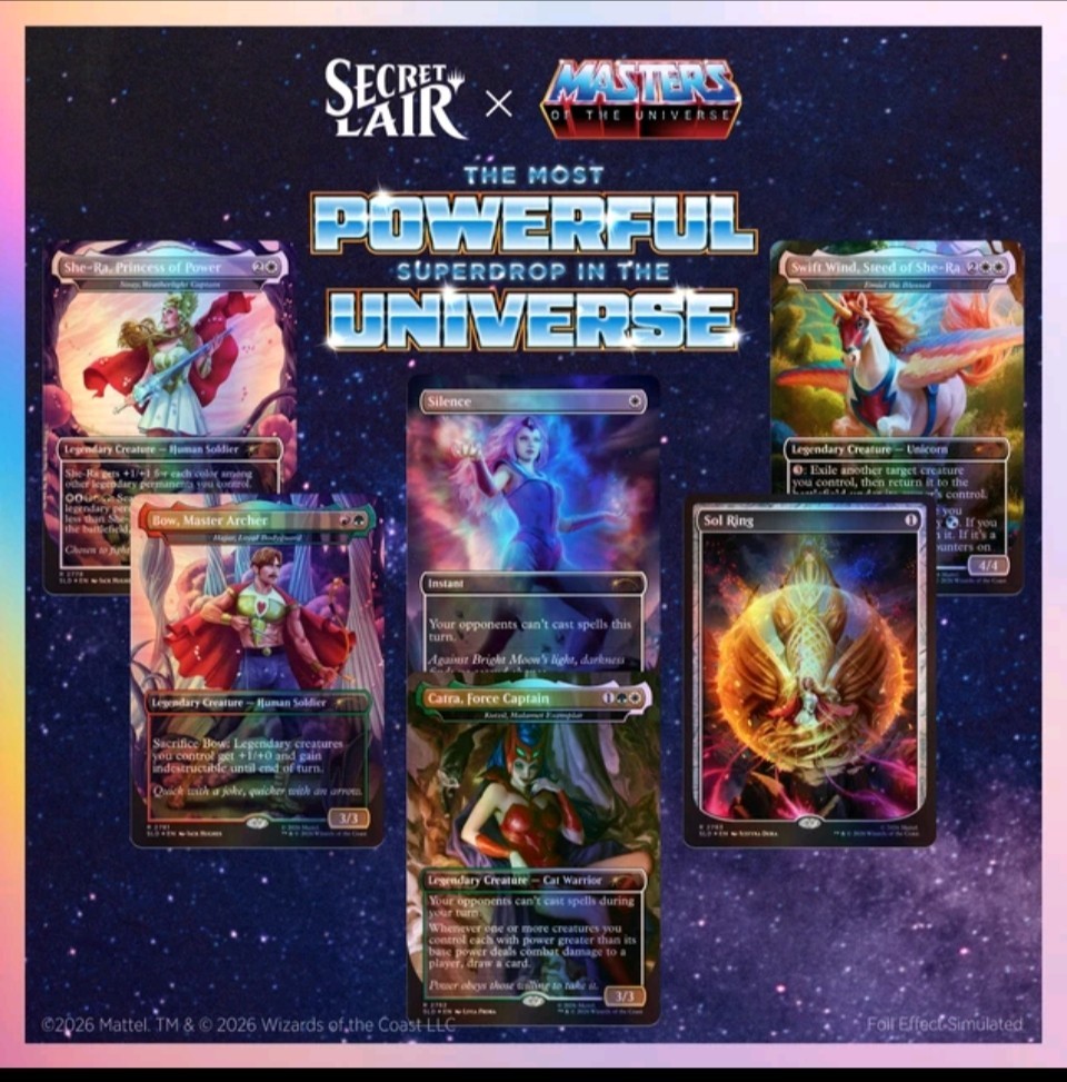 🔥MTG PRESALE Secret Lair FOIL Masters of Universe She-Ra Princess of Power🔥