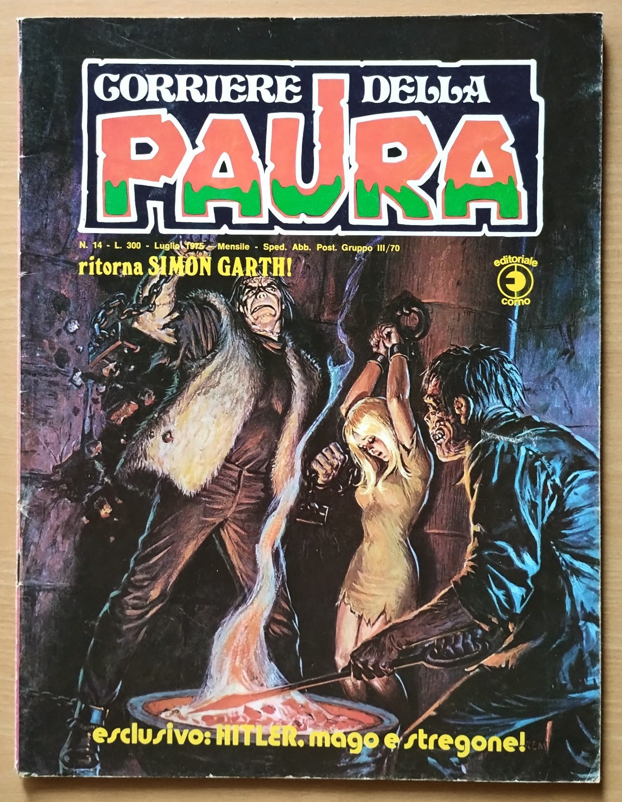 Corriere della Paura n. 14 luglio 1975 Editoriale Corno 