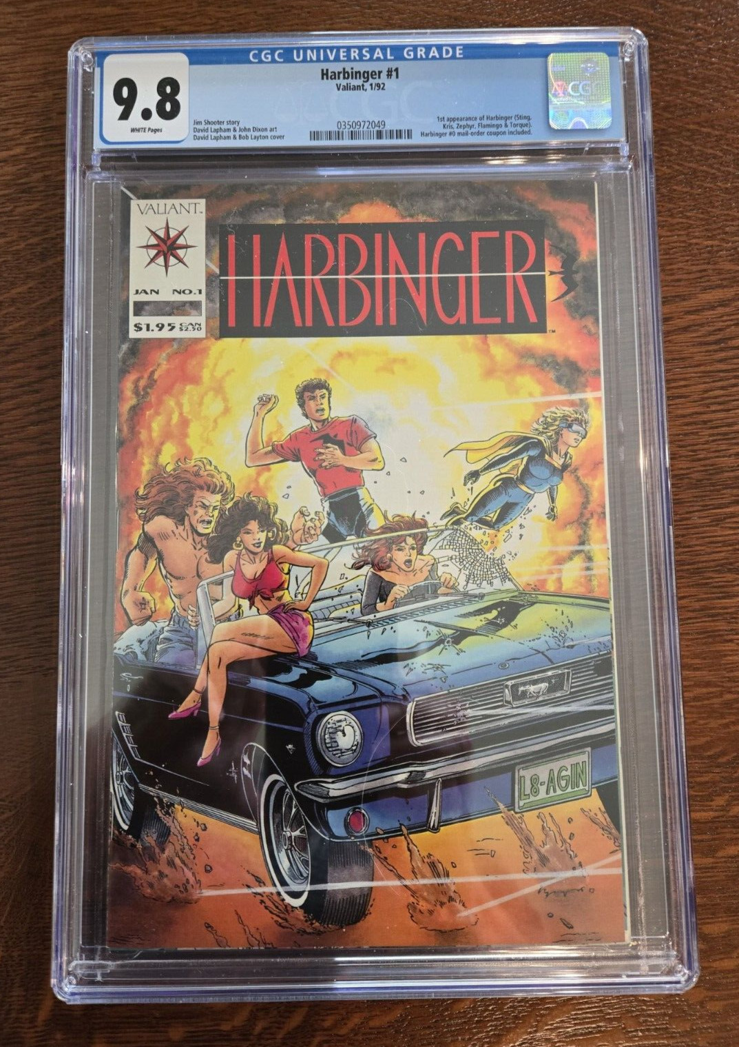 HARBINGER #1 CGC 9.8 WHITE Pages