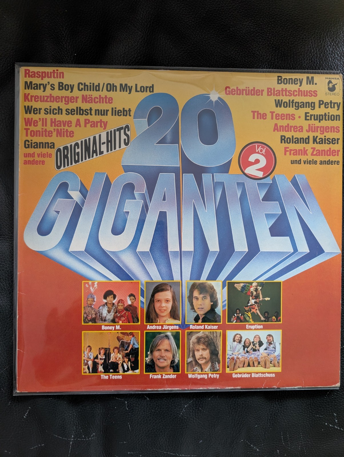 20 Giganten Vol. 2 Original Hits LP Vinyl Hansa 200 257 1978 Schlager Disco VG+