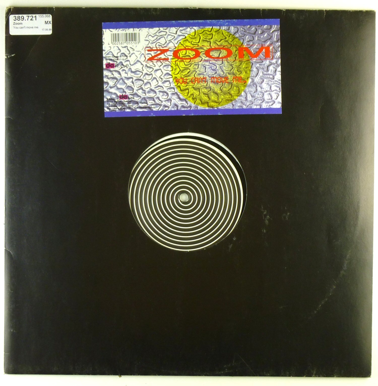 12" Maxi - Zoom - Non Puoi Muovermi - A4142 - Lavato E Pulito