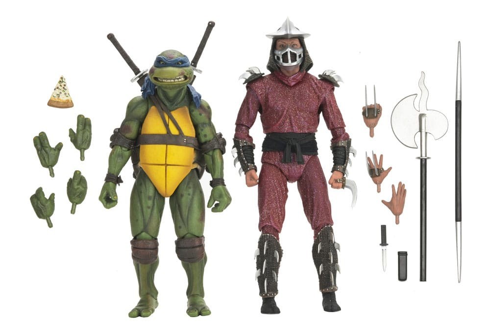 NECA TMNT FIGURA ROOF TOP SHREDDER VS LEONARD 18CM