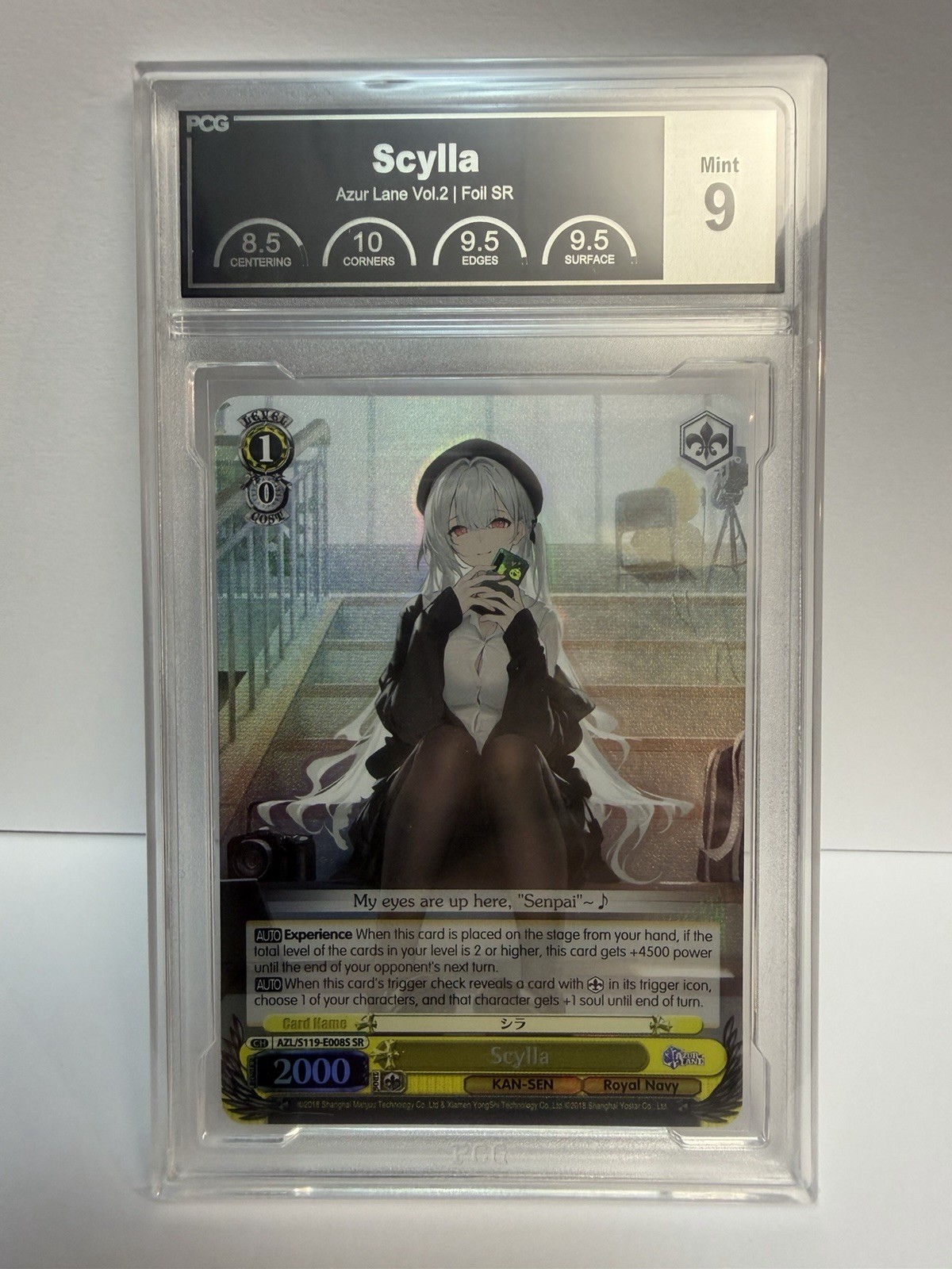 Weiss Schwarz Azur Lane Vol.2 English AZL/S119-E008S SR Scylla PCG 9