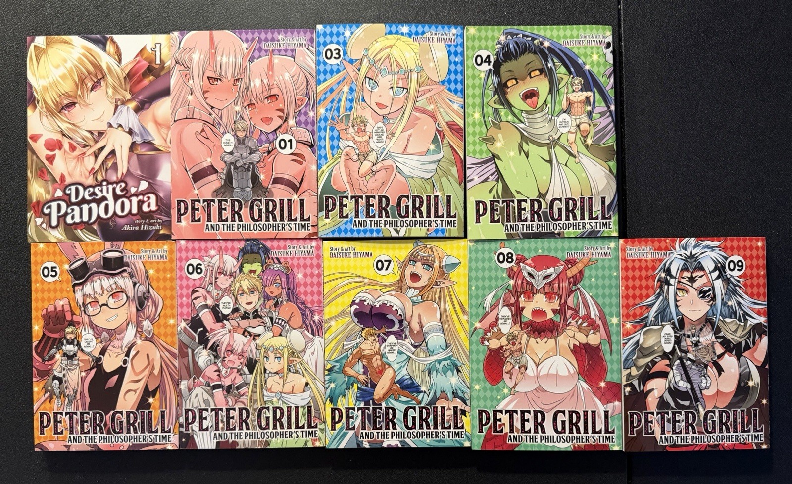 Peter Grill Philosopher manga vol 1,3,4,5,6,7,8,9 n.2,Desire vol 1 leggi 4 info