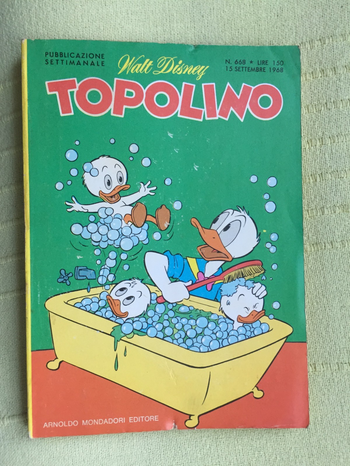 TOPOLINO N° 668 - 15 SETTEMBRE 1968, CON I BOLLINI. OTTIMO!