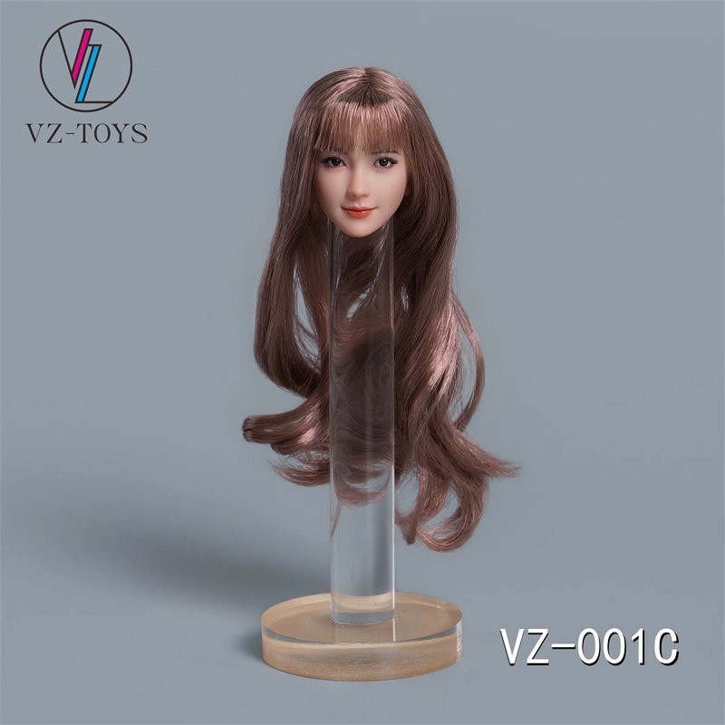 VZTOYS 1/6 Female VZ001C Girl Head Sculpt Moveable Eyes For 12" Action Figure