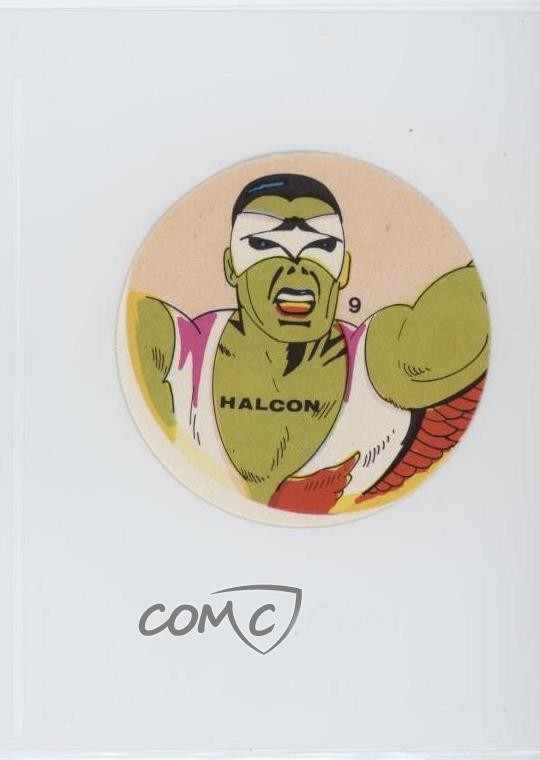1983 Ovaltine Marvel Super Hero Stickers (Mexico) Falcon Halcon #9 0kb5