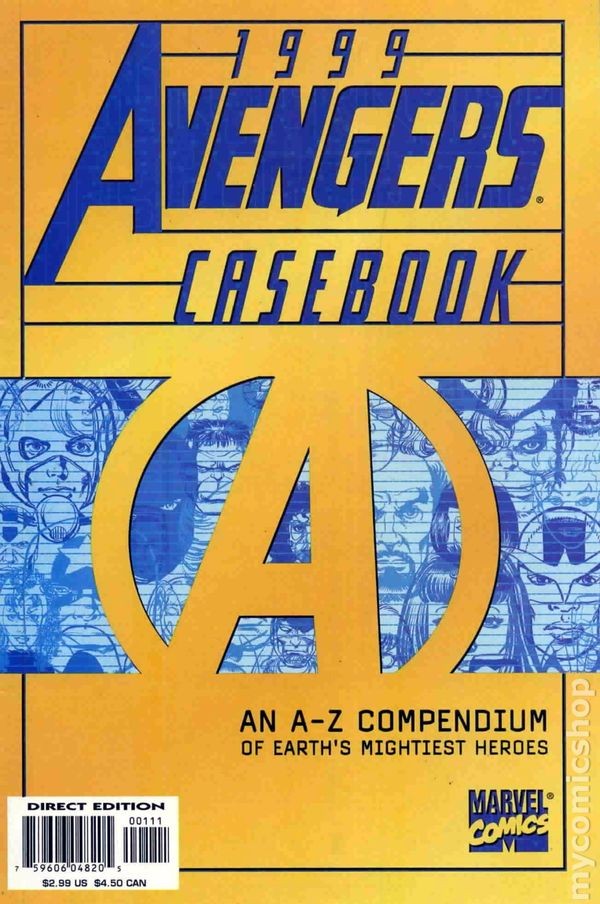 Avengers Casebook 1999 #1 FN/VF 7.0 2000 immagine stock