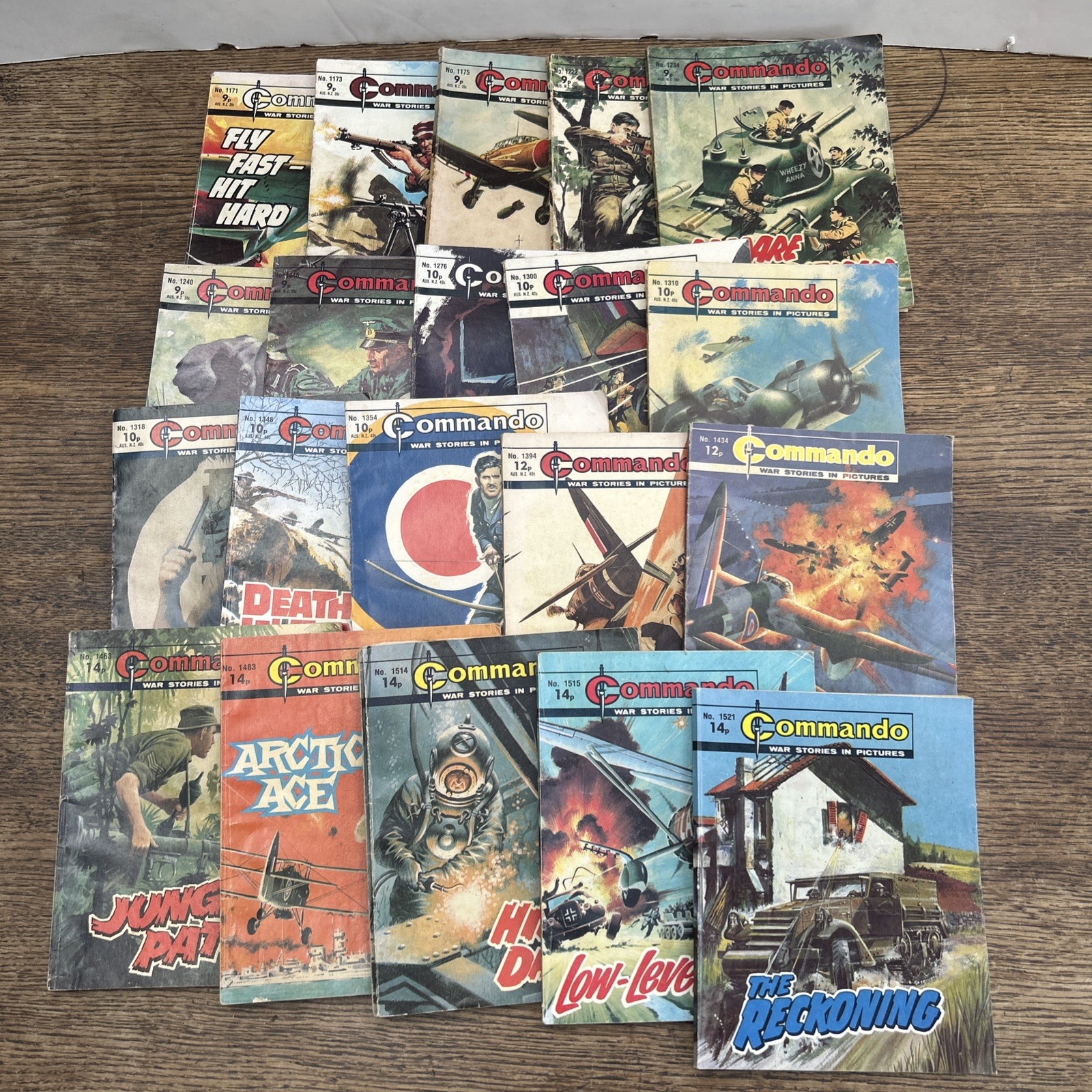 Huge Job Lot Of Old Commando Comics War Stories Rare Early Numbers 1970’s