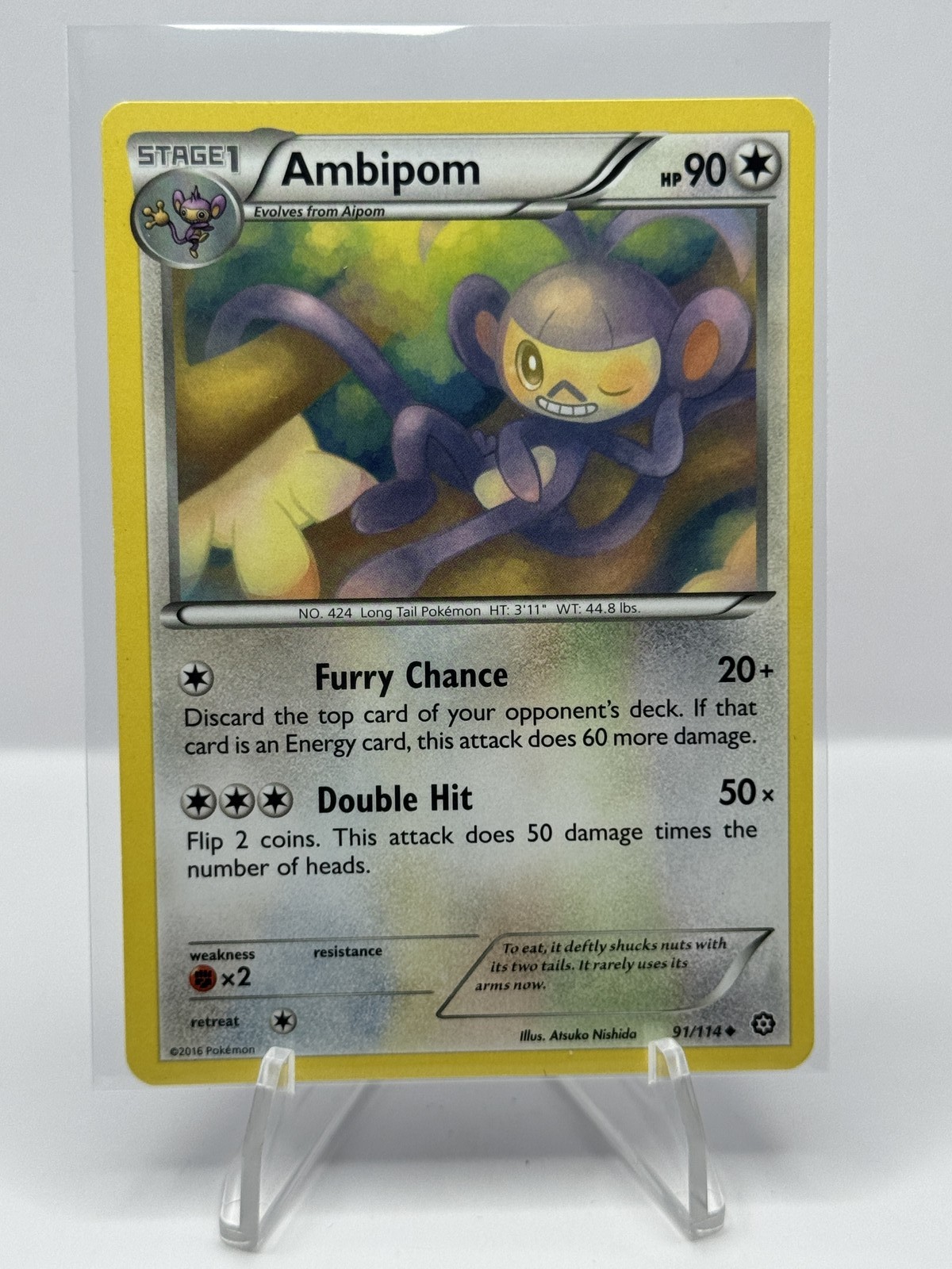 Ambipom 91/114 Steam Siege 2016 Pokemon TCG