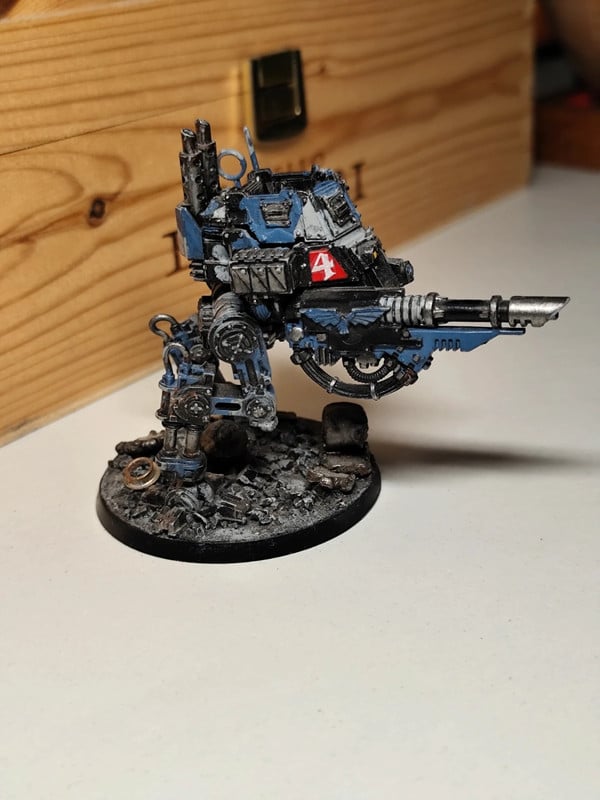 Warhammer 40k - Imperial Guard / Astra Militarum Armoured Sentinel vehicle - Metal turret OoP