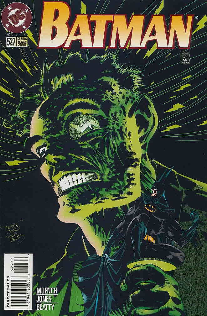Batman #527 VF/NM; DC | Two-Face Kelley Jones - w/Bag+Board