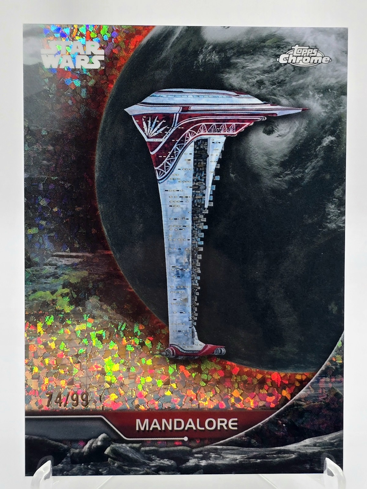2025 Topps Chrome Star Wars Hyperspace Coronet Planetary Variation /99 Mandalore