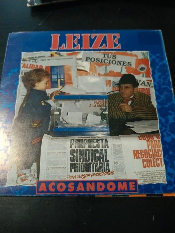 Leize – Acosandome. Vinilo 7" single 1991 España