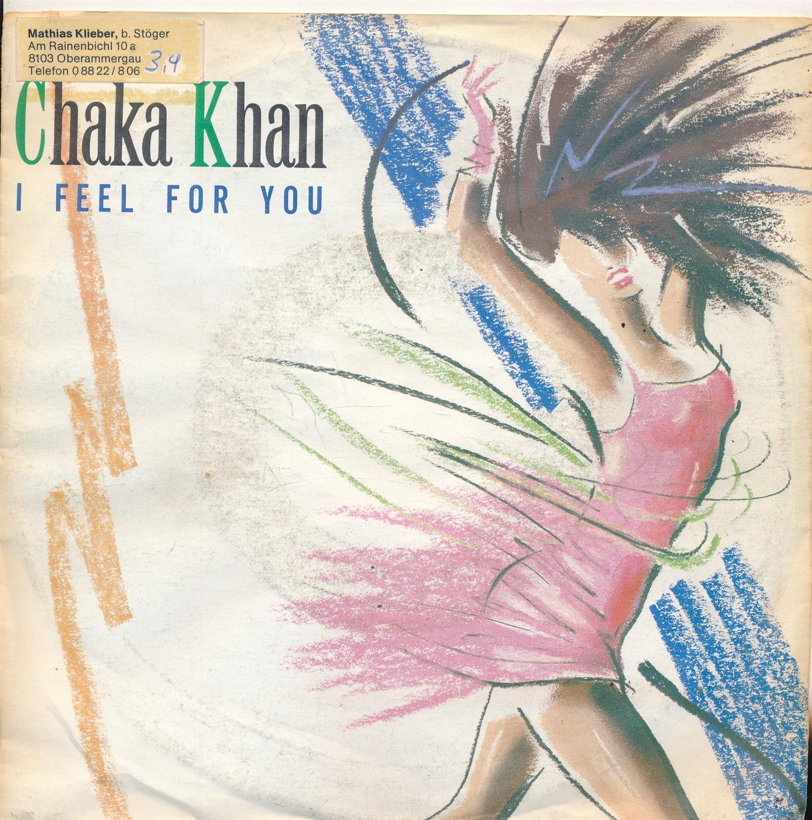I Feel For You - Chaka Khan - Single 7" Vinyl 171/01