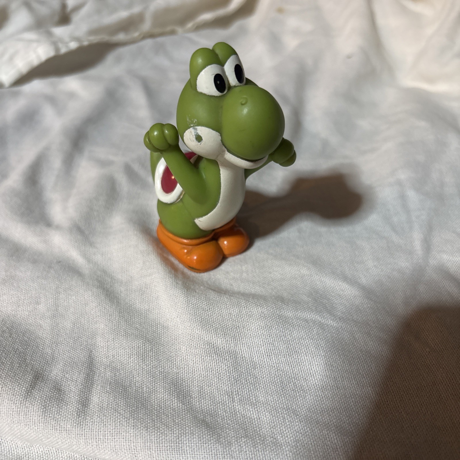 Nintendo 1997 Yoshi 3" Vinile Giocattolo Action Figure Applausi Vintage Super Mario Bros.