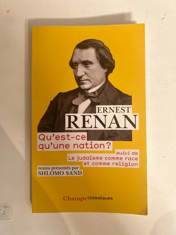 Qu’est ce qu’une nation d’Ernest Renan