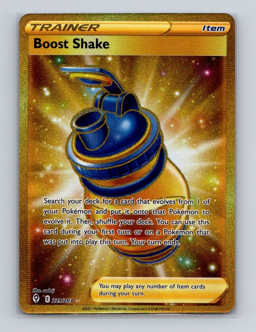 Boost Shake 229 2021 Pokemon Evolving Skies Full Art Secret Rare Card NM+