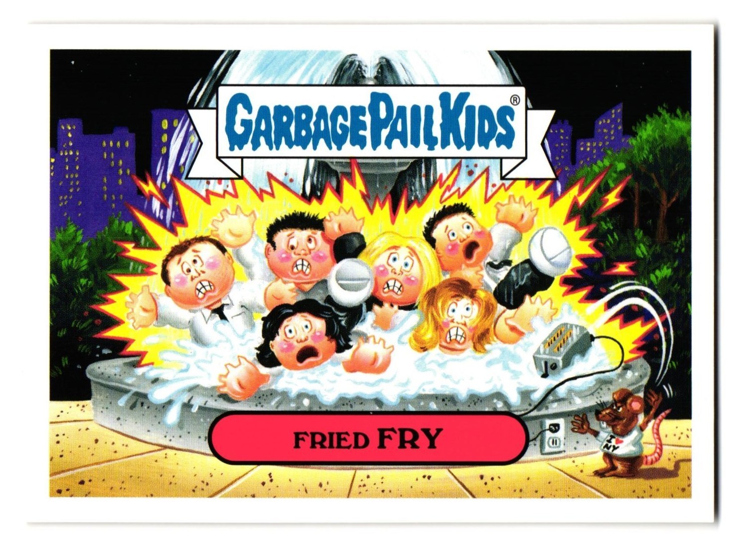 Fried FRY Friends GPK Garbage Pail Kids Topps 2016 Trashy TV #1b