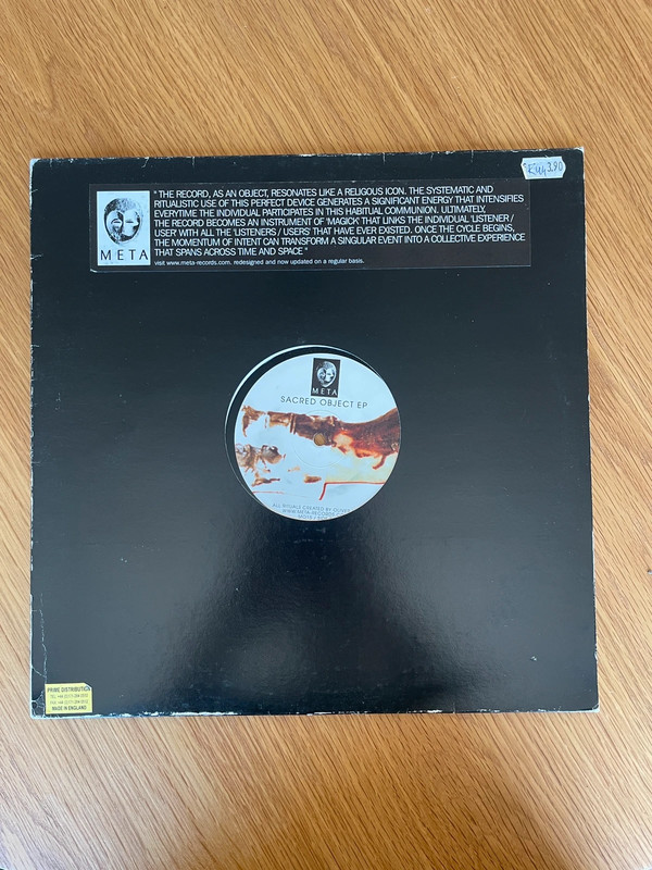 Oliver Ho – Sacred Object EP | 12" vinyl