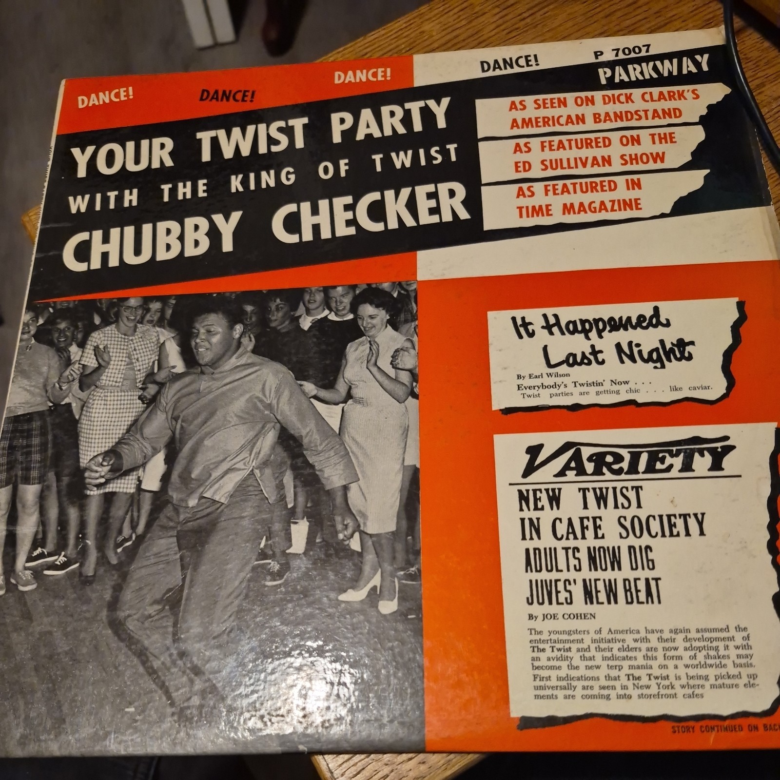 Chubby Checker Your Twist Party Parkway P 7007 12" Vinyl LP Rock 'n' Roll