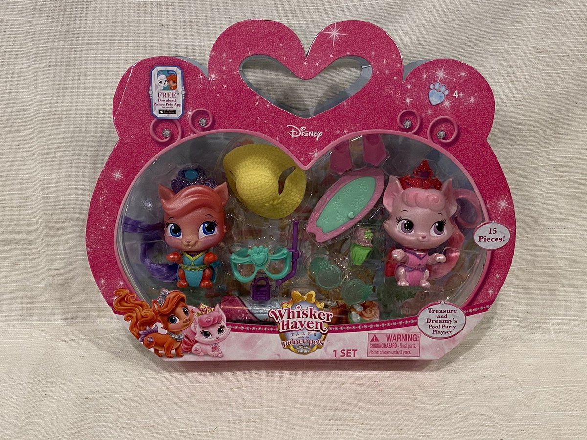 NUOVO 2015 Whisker Haven Palace Animali Tesoro e Piscina Sognante Party Playset