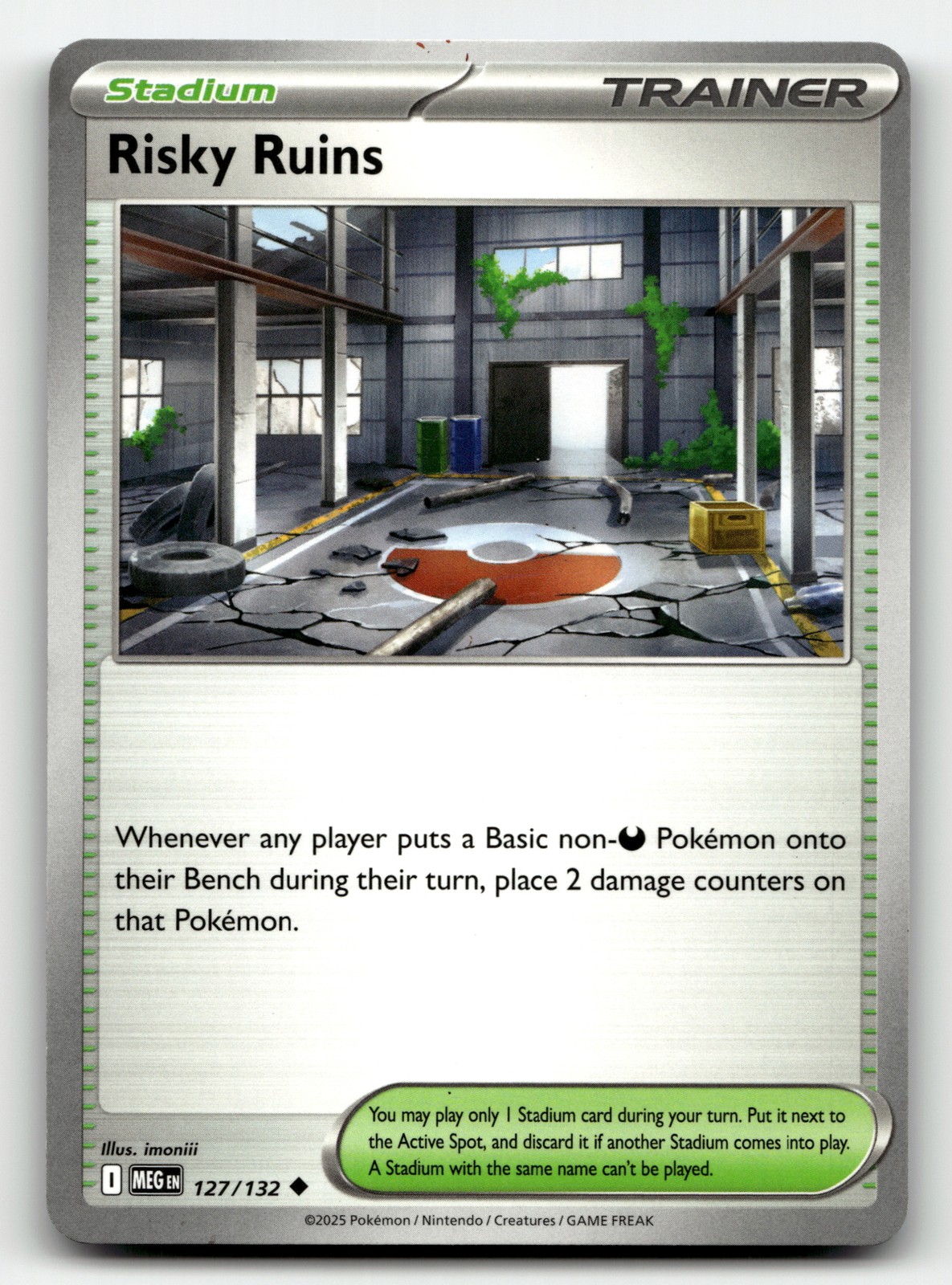 Risky Ruins 127/132 Mega Evolution Uncommon Pokemon TCG [LP]